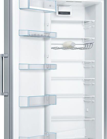 Serie 4 Freistehender Kühlschrank 186 x 60 cm Metall-Optik KSV36VLEP