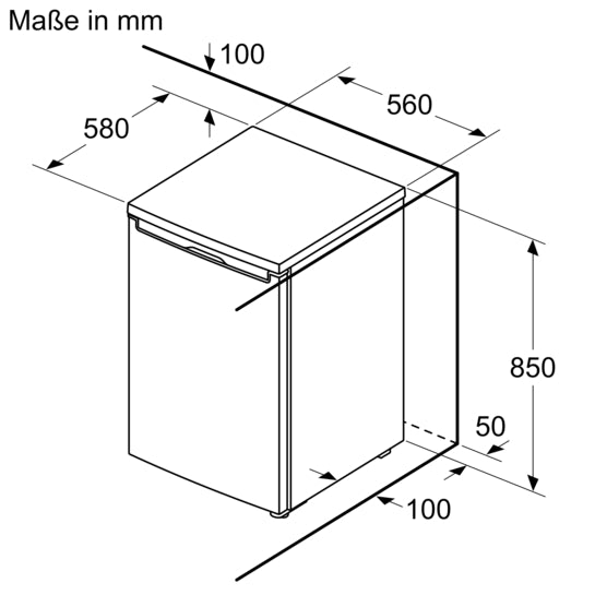 Serie 2 Tischkühlschrank Weiß KTL15NWEB