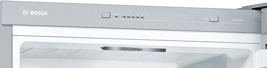 Serie 4 Freistehende Kühl-Gefrier-Kombination mit Gefrierbereich unten 186 x 60 cm Metall-Optik KGV36VLEA