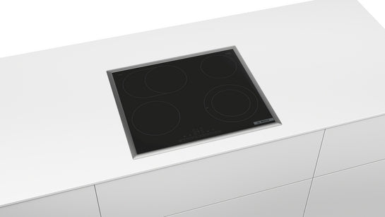Serie 6 Elektro-Kochfeld 60 cm Mit Rahmen aufliegend PKN645FP2E