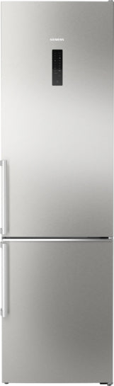 iQ500 Freistehende Kühl-Gefrier-Kombination mit Gefrierbereich unten 203 x 60 cm Gebürsteter Stahl AntiFingerprint, Total noFrost  KG39NAIBT