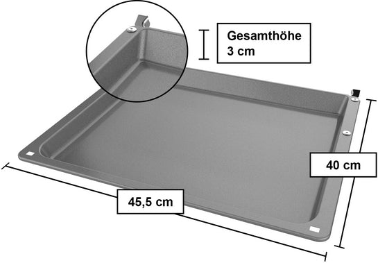 Backblech 30 x 455 x 400 mm spülmaschinengeeignet, Backwagen-geeignet HZ541000