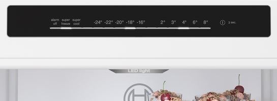 Serie 4 Freistehende Kühl-Gefrier-Kombination mit Gefrierbereich unten 186 x 60 cm Gebürsteter schwarzer Stahl AntiFingerprint, Total No Frost KGN36VXCT