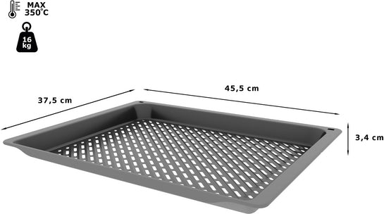 Air Fry & Grillblech 34 x 455 x 375 mm spülmaschinengeeignet HZ629070