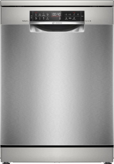 Serie 6 Freistehender Geschirrspüler 60 cm Gebürsteter Stahl mit Anti-Fingerprint SMS6ZCI16E