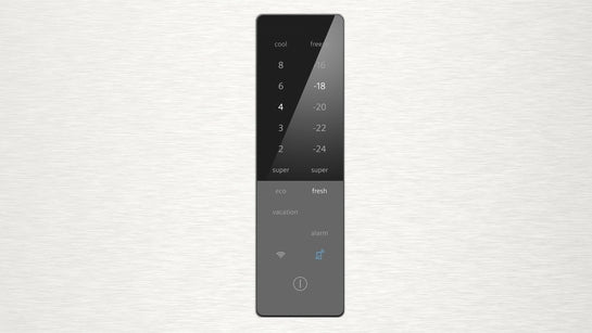 iQ500 Freistehende Kühl-Gefrier-Kombination mit Gefrierbereich unten 203 x 70 cm Gebürsteter Stahl AntiFingerprint, Total noFrost KG49NAICT