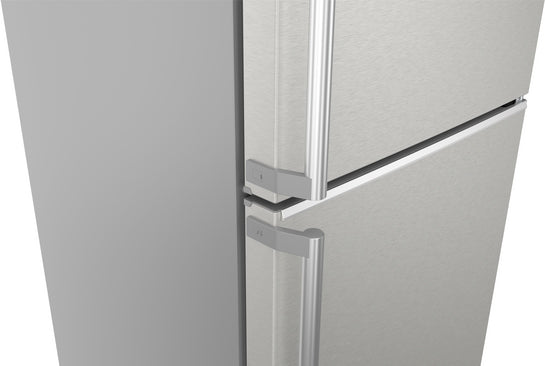 iQ500 Freistehende Kühl-Gefrier-Kombination mit Gefrierbereich unten 203 x 60 cm Gebürsteter Stahl AntiFingerprint, Total noFrost KG39NAIBT