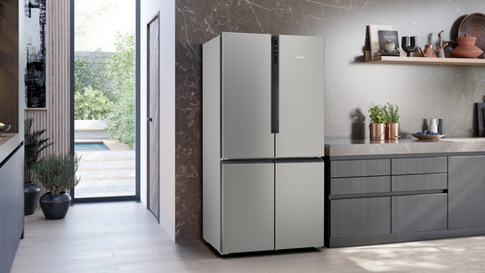 iQ300 Kühl-Gefrier-Kombination, mehrtürig 183 x 90.5 cm Gebürsteter Stahl AntiFingerprint, Total noFrost KF96NVPEA