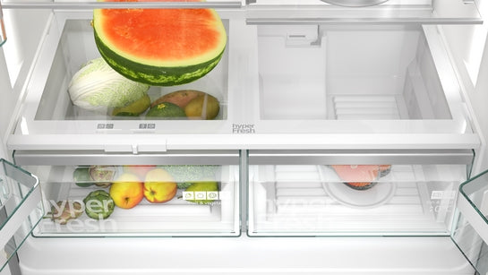 iQ700 Kühl-Gefrier-Kombination, mehrtürig 183 x 90.5 cm Gebürsteter schwarzer Stahl AntiFingerprint, Total noFrost  KF96DPXEA