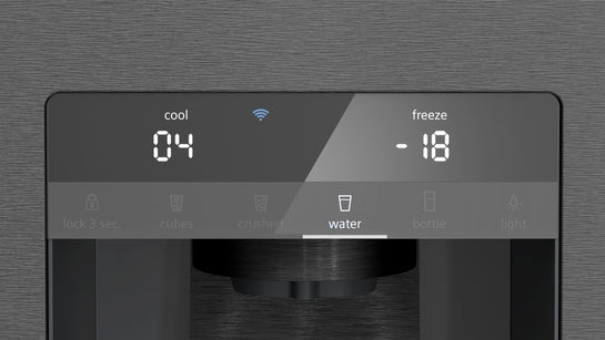 iQ700 Kühl-Gefrier-Kombination, mehrtürig 183 x 90.5 cm Gebürsteter schwarzer Stahl AntiFingerprint, Total noFrost KF96DPXEA