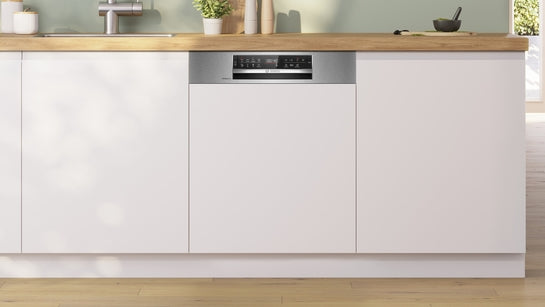 Serie 6 Teilintegrierter Geschirrspüler 60 cm Gebürsteter Stahl SMI6ZCS16E