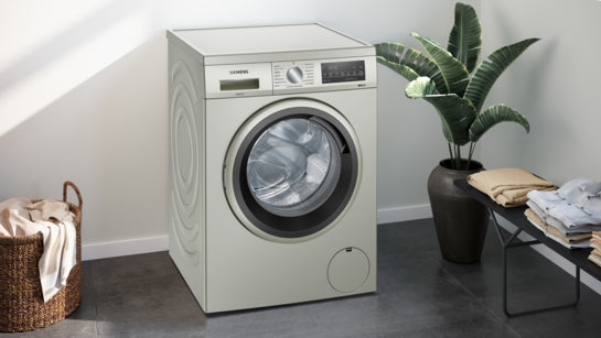 iQ500 Waschmaschine, unterbaufähig - Frontlader 9 kg 1400 U/min., Silber-inox WU14UTS8