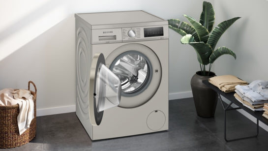 iQ500 Waschmaschine, unterbaufähig - Frontlader 9 kg 1400 U/min., Silber-inox WU14UTS8