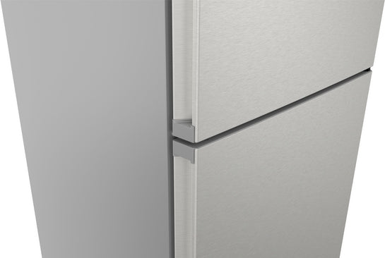 iQ300 Freistehende Kühl-Gefrier-Kombination mit Gefrierbereich unten 186 x 60 cm Gebürsteter Stahl AntiFingerprint, Total noFrost KG36N2IBF