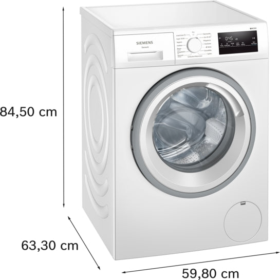 iQ300 Waschmaschine, Frontlader 8 kg 1400 U/min., Weiß WM14N127