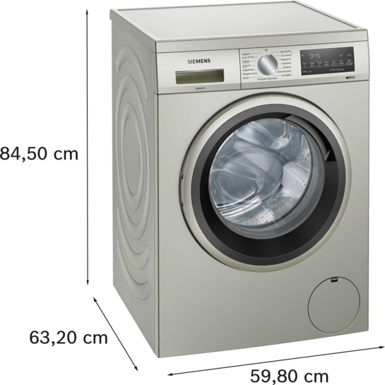 iQ500 Waschmaschine, unterbaufähig - Frontlader 9 kg 1400 U/min., Silber-inox WU14UTS8