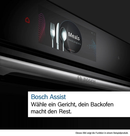 Serie 8 Einbau-Backofen mit Mikrowellenfunktion 60 x 60 cm Schwarz HMG7361B1