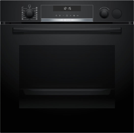 Serie 6 Einbau-Backofen mit Dampfunterstützung 60 x 60 cm Schwarz HRG578CB7