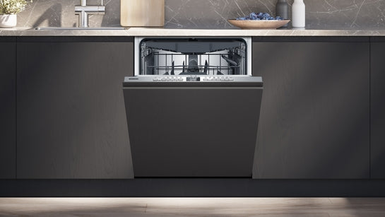 iQ300 Vollintegrierter Geschirrspüler 60 cm XXL, varioScharnier für besondere Einbausituationen SX73EX22CE