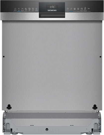 iQ300 Teilintegrierter Geschirrspüler 60 cm Gebürsteter Stahl SN53ES22CE