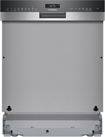 iQ500 Teilintegrierter Geschirrspüler 60 cm Gebürsteter Stahl SN55ZS07CE