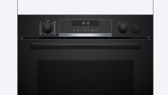 Serie 6 Einbau-Backofen mit Dampfunterstützung 60 x 60 cm Schwarz HRG578CB7