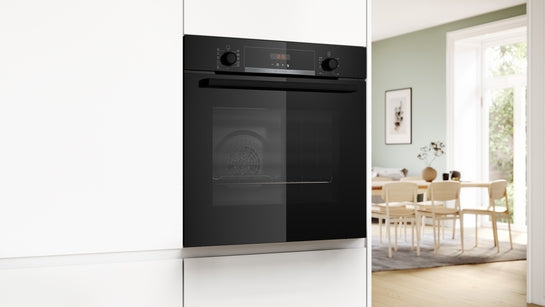 Serie 4 Einbau-Backofen 60 x 60 cm Schwarz HBA574BB3