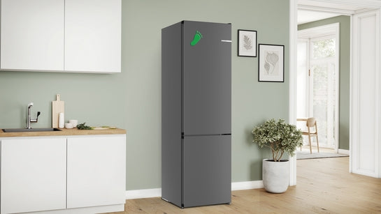 Serie 4 Freistehende Kühl-Gefrier-Kombination mit Gefrierbereich unten 203 x 60 cm Anthrazit, Green Collection, Total No Frost  KGN39OCAF