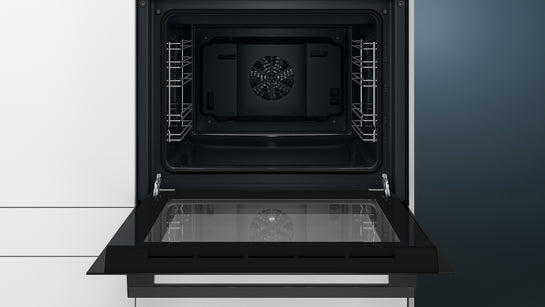 iQ100 60 x 60 cm Schwarz, Edelstahl HB013FBB1
