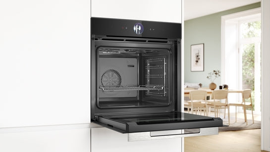 Serie 8 Einbau-Dampfbackofen 60 x 60 cm Schwarz HSG7361B1