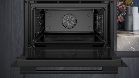 iQ700 Einbau-Kompaktbackofen 60 x 45 cm Schwarz, Edelstahl CB734G1B1