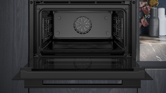 iQ700 Einbau-Kompaktdampfbackofen 60 x 45 cm Schwarz, Edelstahl CS736G1B1