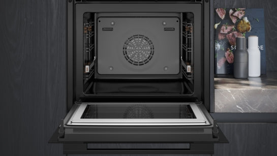 iQ700 Einbau-Backofen mit Mikrowellenfunktion 60 x 60 cm Schwarz, Edelstahl HM736GAB1