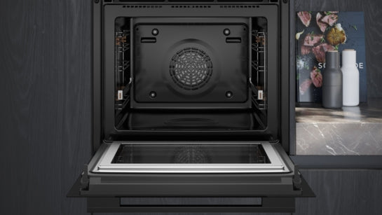iQ700 Einbau-Backofen mit Mikrowellenfunktion 60 x 60 cm Schwarz, Edelstahl HM776GKB1