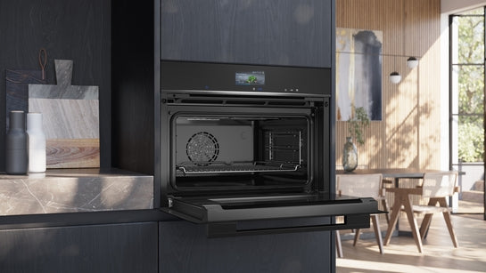 iQ700 Einbau-Kompaktdampfbackofen 60 x 45 cm Schwarz, Edelstahl CS736G1B1