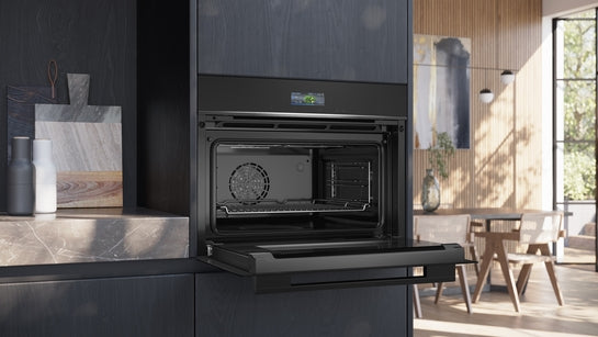 iQ700 Einbau-Kompaktbackofen 60 x 45 cm Schwarz, Edelstahl CB734G1B1