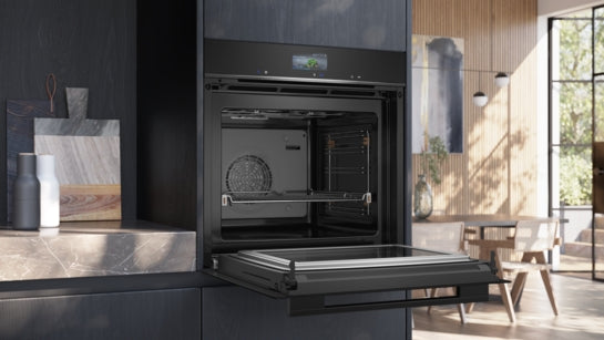 iQ700 Einbau-Backofen mit Mikrowellenfunktion 60 x 60 cm Schwarz, Edelstahl HM736GAB1