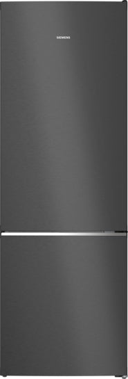 iQ500 Freistehende Kühl-Gefrier-Kombination mit Gefrierbereich unten 203 x 70 cm Gebürsteter schwarzer Stahl AntiFingerprint KG49N4XAF