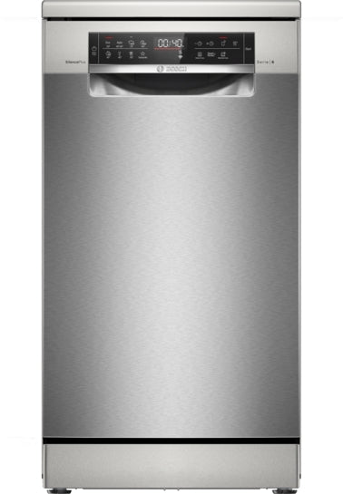 Serie 6 Freistehender Geschirrspüler 45 cm Gebürsteter Stahl mit Anti-Fingerprint SPS6EMI21E
