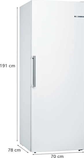 Serie 6 Freistehender Gefrierschrank 191 x 70 cm Weiß GSN58DWDV