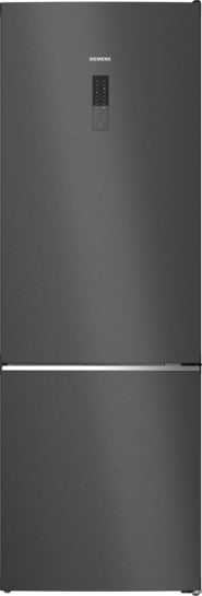 iQ500 Freistehende Kühl-Gefrier-Kombination mit Gefrierbereich unten 203 x 70 cm Gebürsteter schwarzer Stahl AntiFingerprint KG49NAXCG