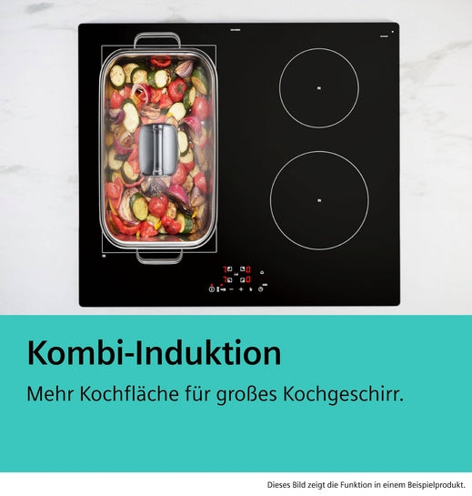 iQ500 Induktionskochfeld 60 cm Mattschwarz, Rahmenlos aufliegend ED61AHSC1E