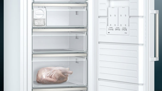 iQ500 Freistehender Gefrierschrank 191 x 70 cm Weiß GS58NAWDV