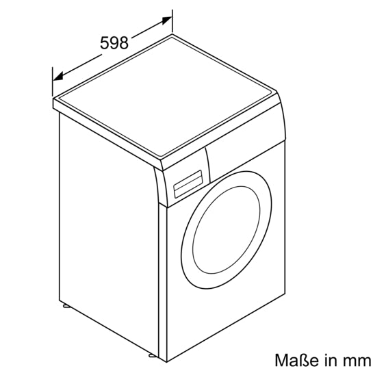iQ500 Waschmaschine, unterbaufähig - Frontlader 9 kg 1400 U/min., Weiß WU14UT22