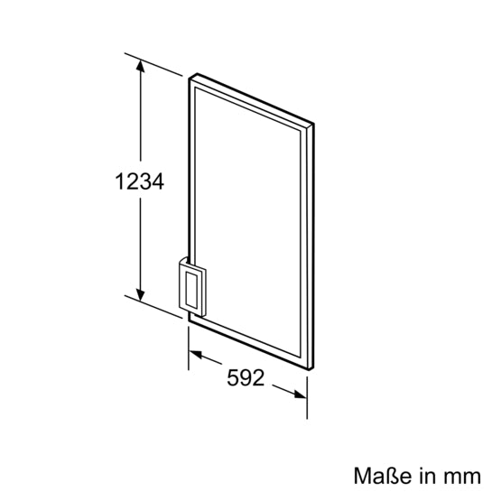 Door panel 123.4 x 59.2 cm KF40ZAX0