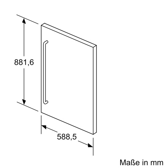 Door panel 88.2 x 58.9 cm KF20ZSX0