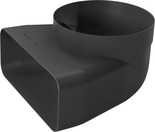 Adapterrohrstück ⌀ 150 mm, 90 ° rund-flach HZ9VDSI1