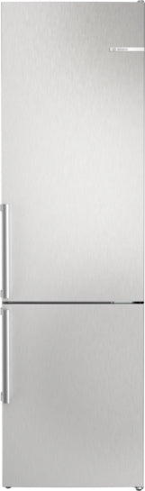 Serie 4 Freistehende Kühl-Gefrier-Kombination mit Gefrierbereich unten 203 x 60 cm Metall-Optik, Total No Frost  KGN39VLCT