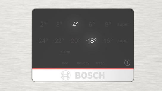 Serie 6 Freistehende Kühl-Gefrier-Kombination mit Gefrierbereich unten 203 x 60 cm Gebürsteter Stahl AntiFingerprint, Total No Frost  KGN39AIBT