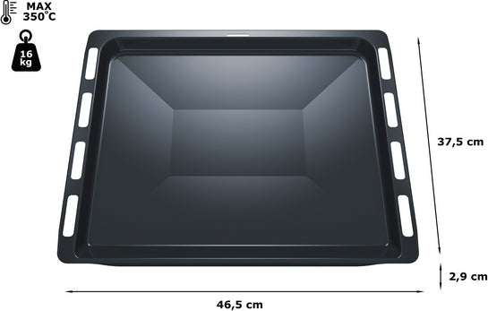 Backblech 29 x 465 x 375 mm spülmaschinengeeignet HZ431002